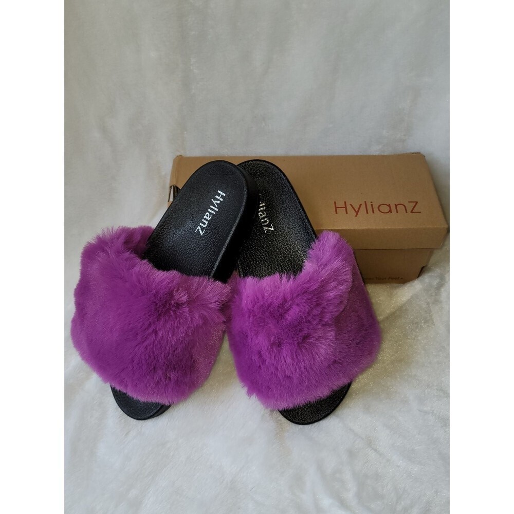Women Shoes HylianZ Violet Slides Sz9